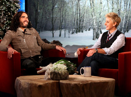 Russell Brand, Ellen DeGeneres Russell Brand, Ellen DeGeneres